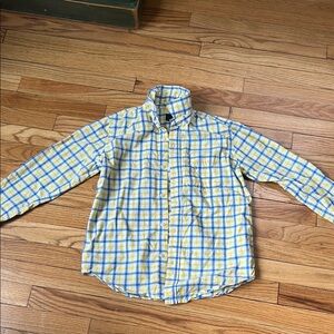 Yellow and Blue Checkered kids Shirt